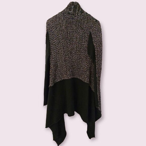 Line Wool Cotton Blend Flowy Knit Cardigan - Picture 3 of 6